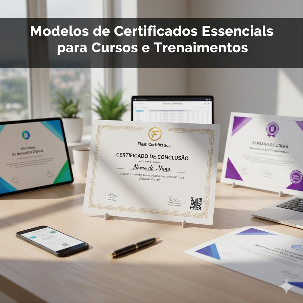 Modelos de certificados para cursos e treinamentos
